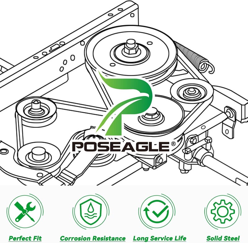POSEAGLE 604231 Idler Pulley for Hustler Alpha MP 60" BigDog Blackjack 48" Raptor 52" Raptor Flip 48" 54" Raptor Limited 52" Raptor SD 48" 54" 60" Raptor SD EX 48" 54" Raptor SDX 54" Lawn Tractors - Image 5
